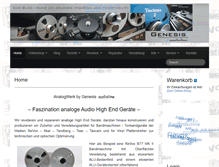 Tablet Screenshot of genesis-audioline.de